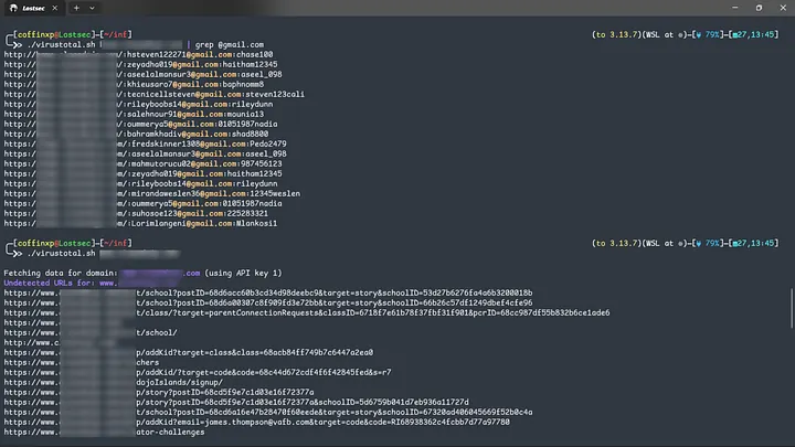 VirusTotal results