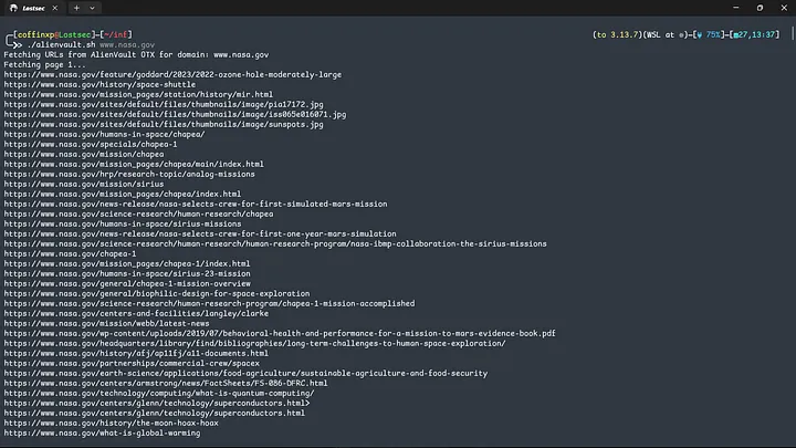 AlienVault OTX results