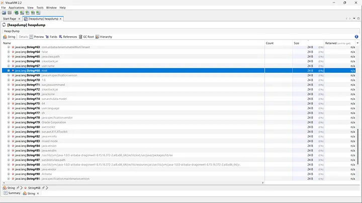 Heapdump secrets extraction